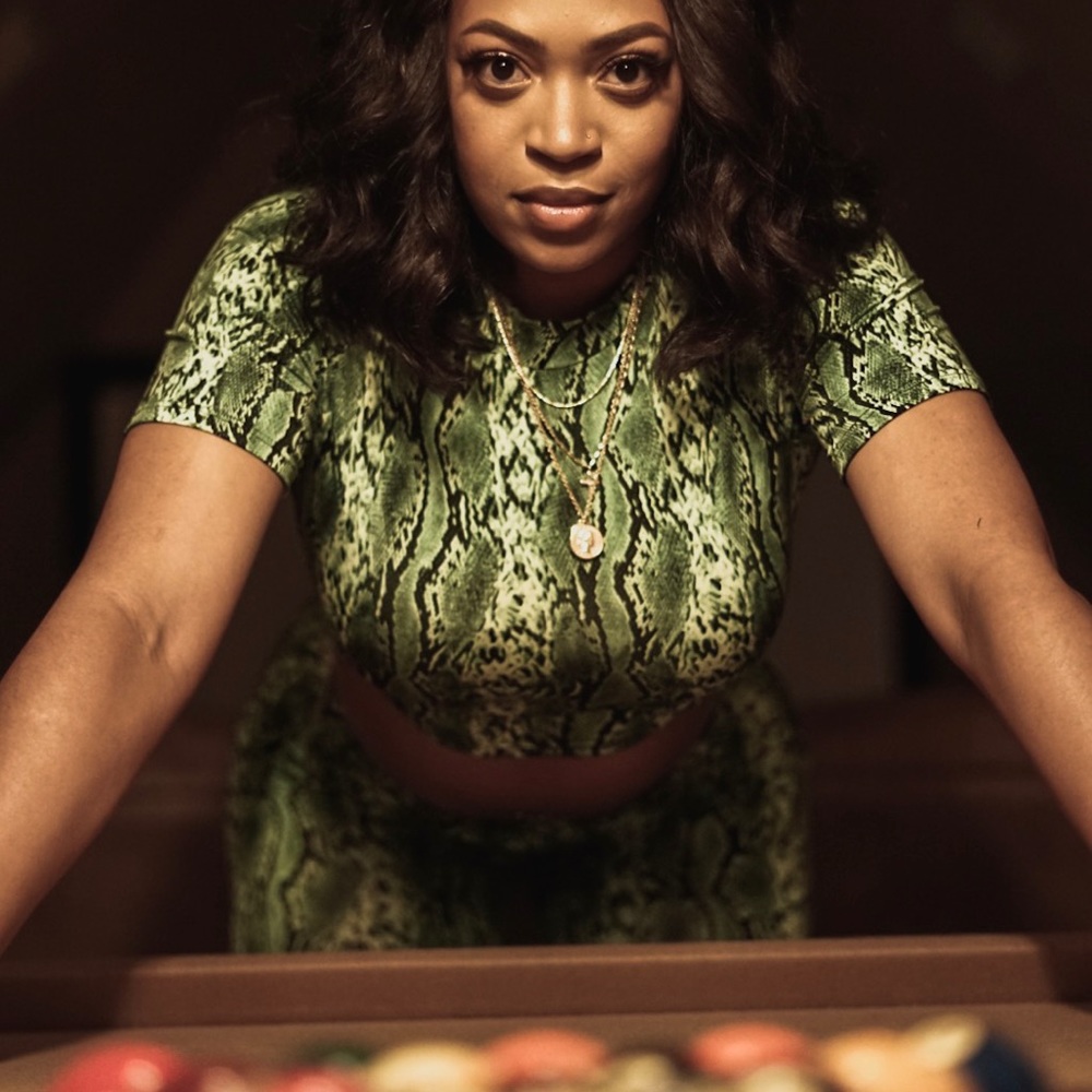 Green Snakeprint Set - Picture 3 of 3